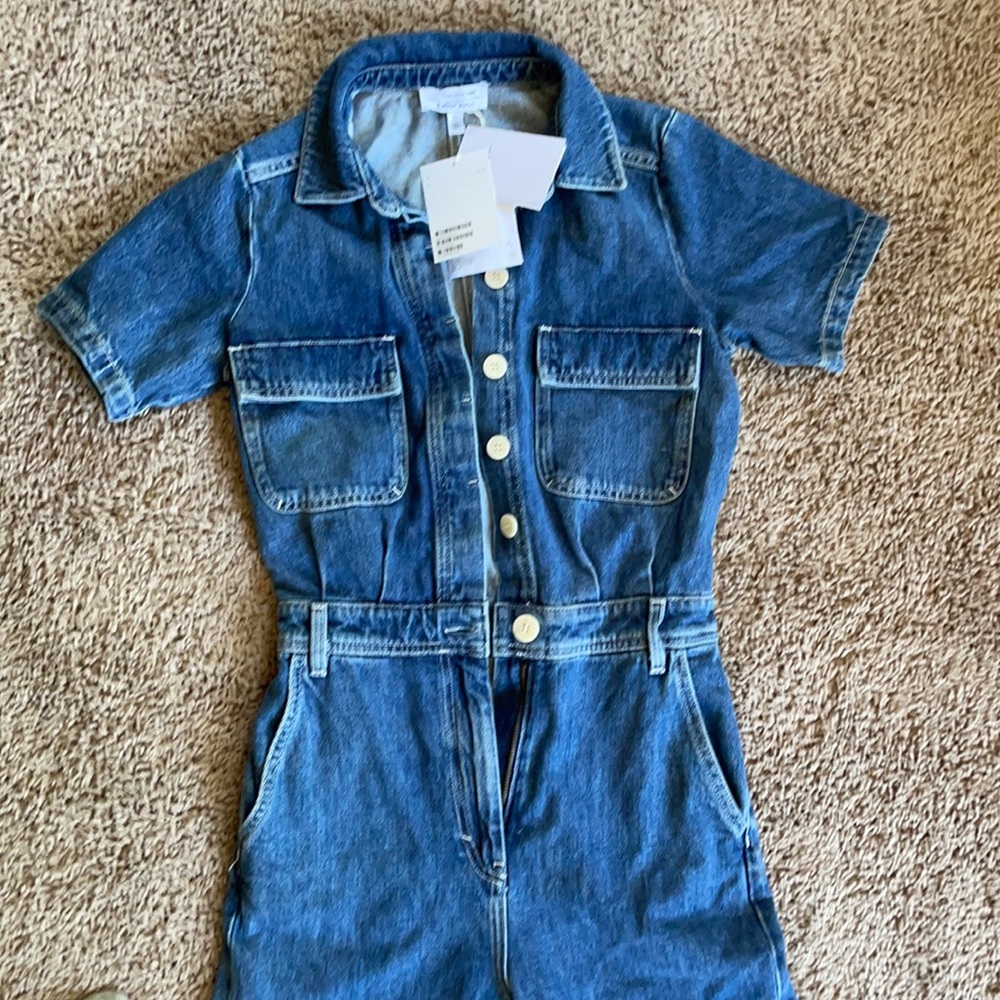 & other stories denim boiler suit/ jumpsuit